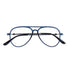 Loscomun Computer Glasses Black Aviator Eyeglasses